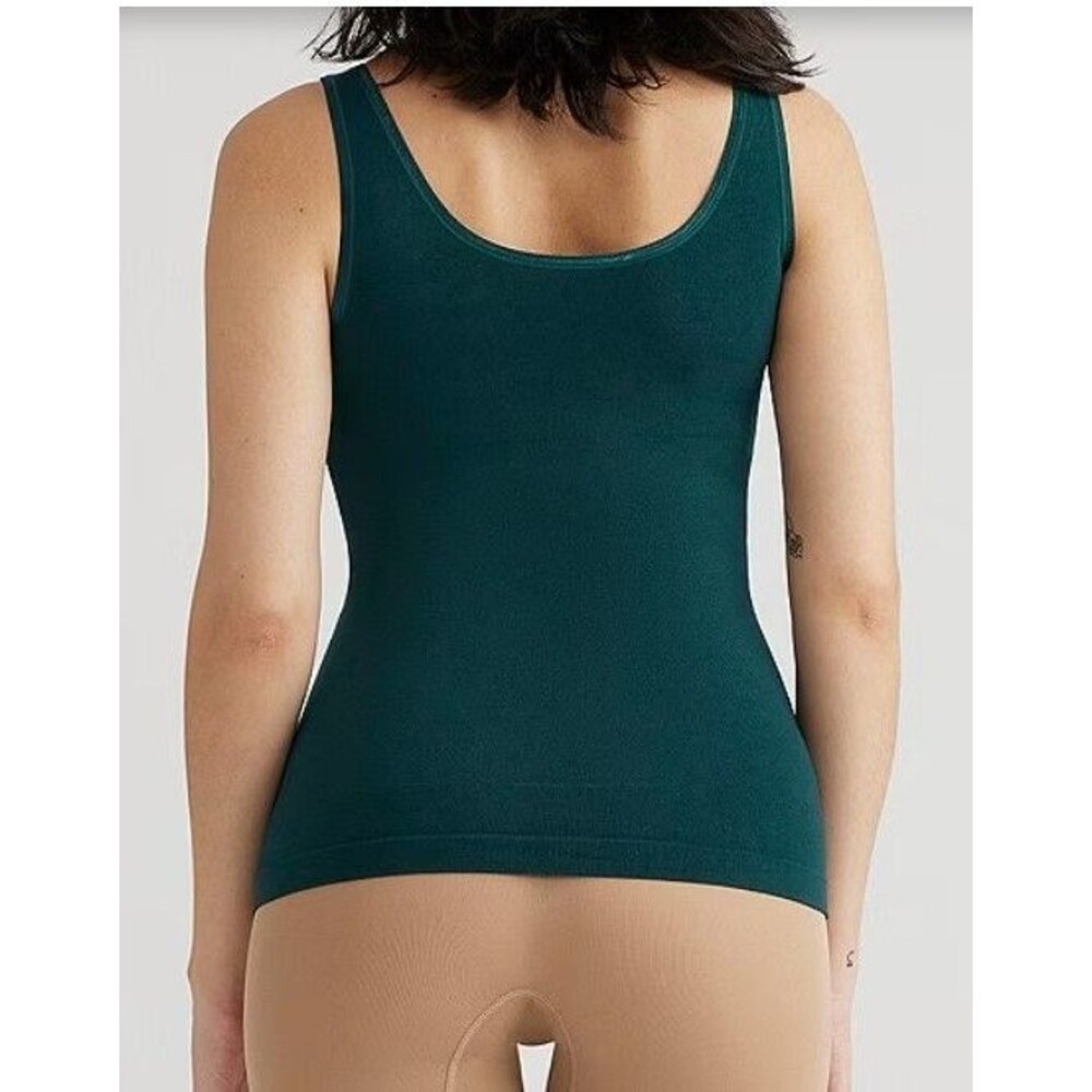 Yummie by Heather Thomson Womens Sz L/XL Seamless 2-Way Shaping Tank Top Black - Picture 7 of 8